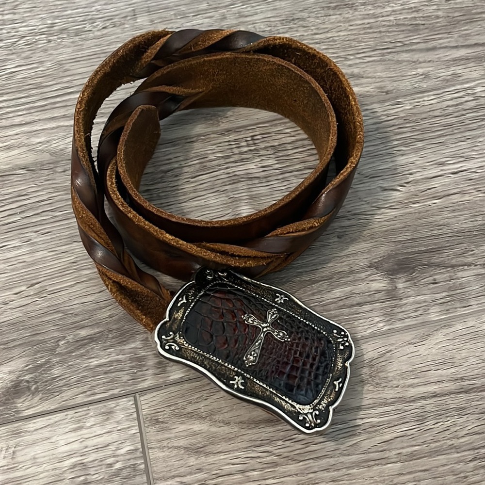 Handmade belt Tooled Brown Cowboy Cowgirl Leather belt